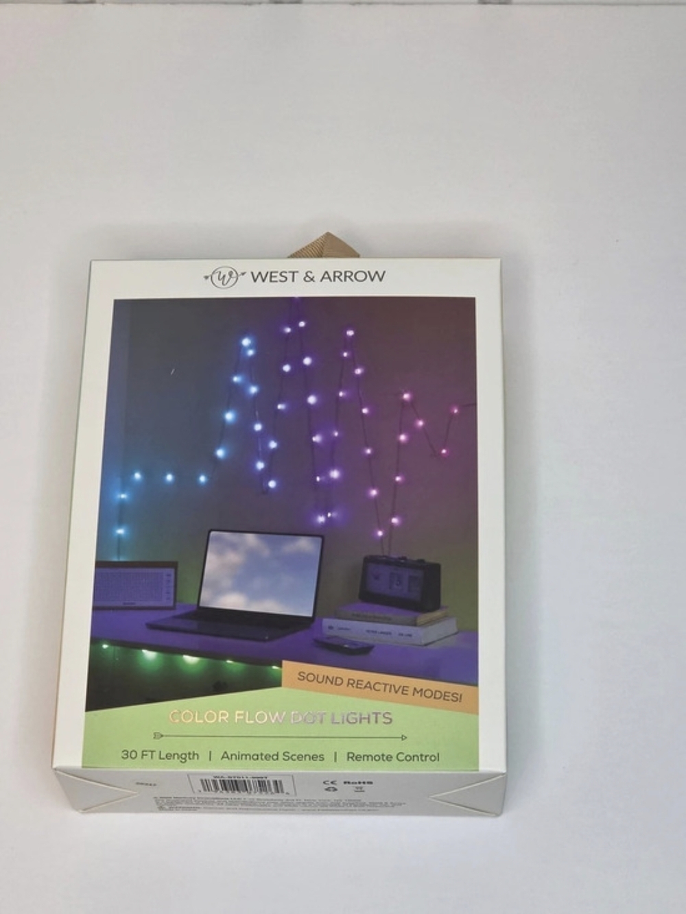 West & Arrow Flexible Color Flow Dot Lights NWT